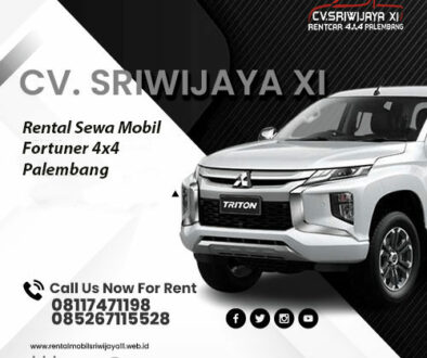 Rental Sewa Mobil Fortuner 4x4 Palembang