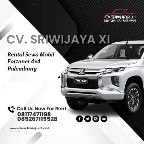 Rental Sewa Mobil Fortuner 4x4 Palembang