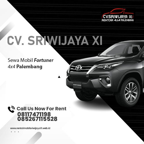 Sewa Mobil Fortuner 4x4 Palembang